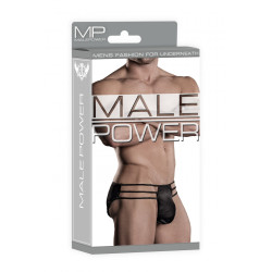 male power Slip Cage Brief Noir